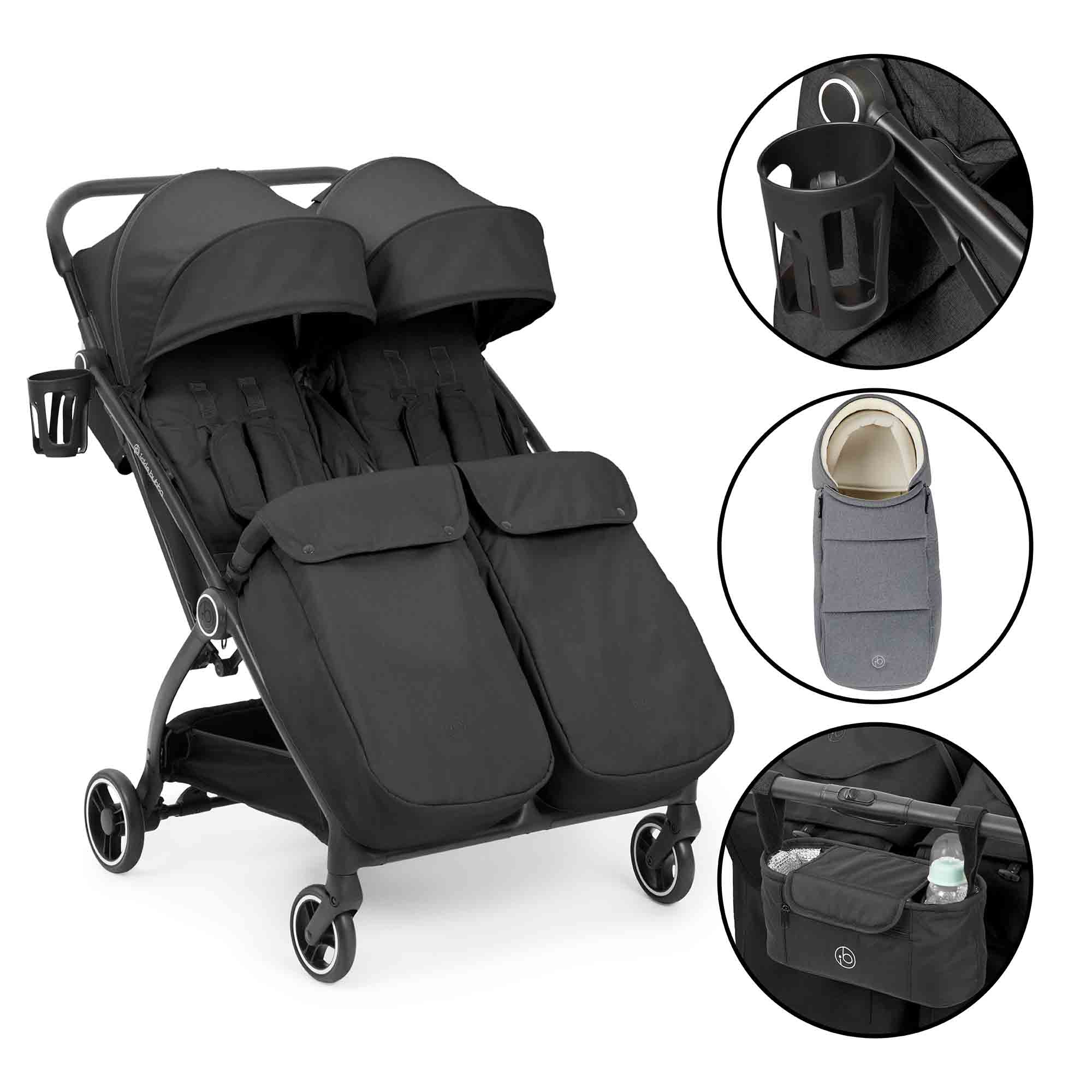 Aries Double Prime Auto-Fold Stroller - Image 4