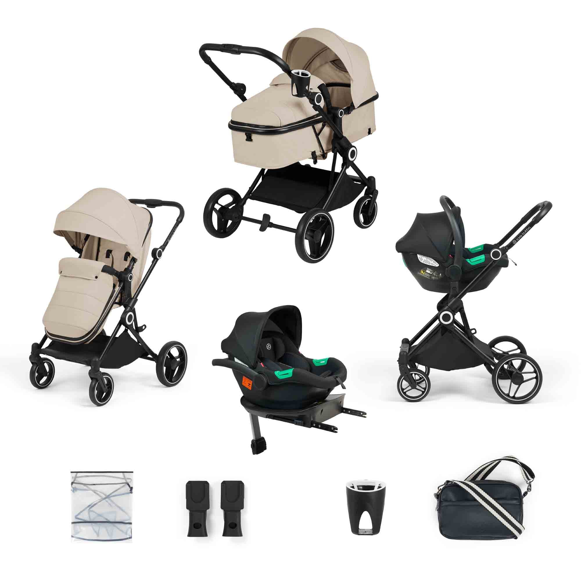 Atom 9 Piece Travel System with i-Size Cirrus Car Seat & ISOFIX Base - Image 3