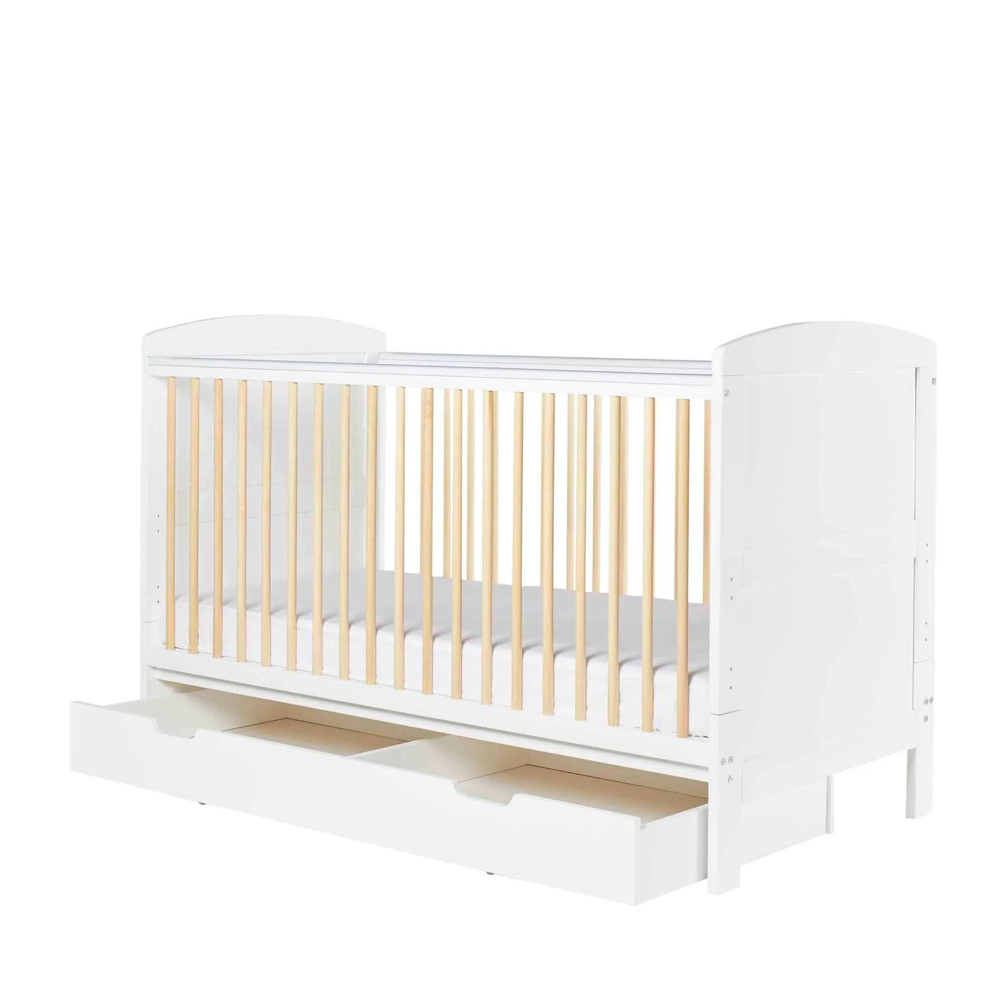 Coleby Scandi Classic Cot Bed and Under Drawer - Image 3