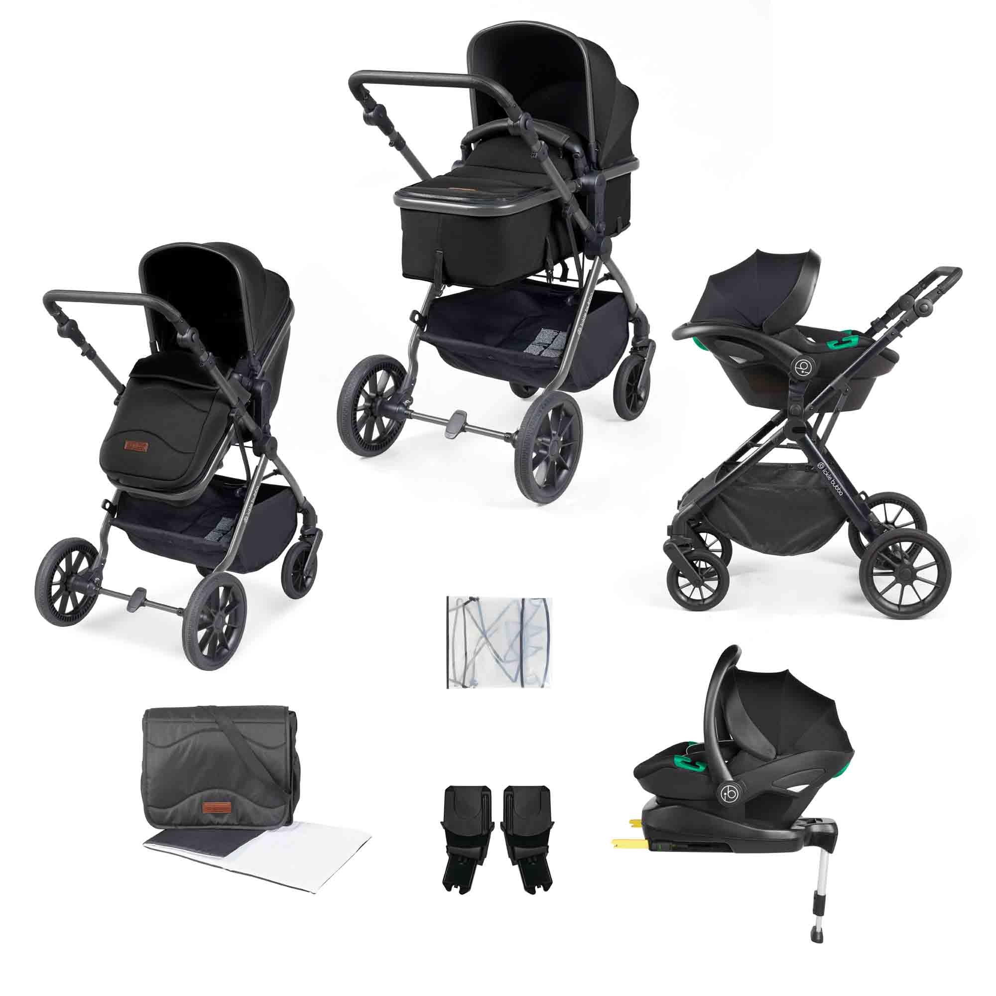 Cosmo 9 Piece Travel System with i-Size Stratus Car Seat & ISOFIX Base - Image 7