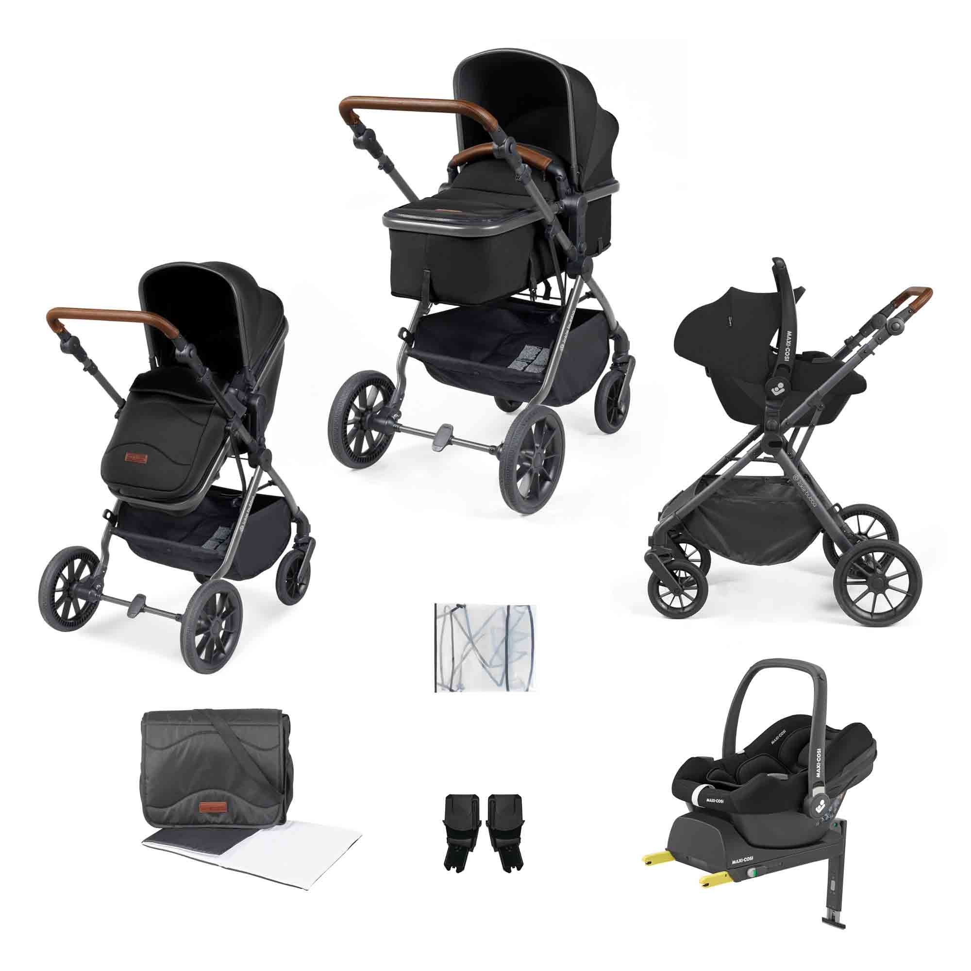 Cosmo 9 Piece Travel System with Maxi-Cosi Cabriofix i-Size Car Seat & ISOFIX Base - Image 6