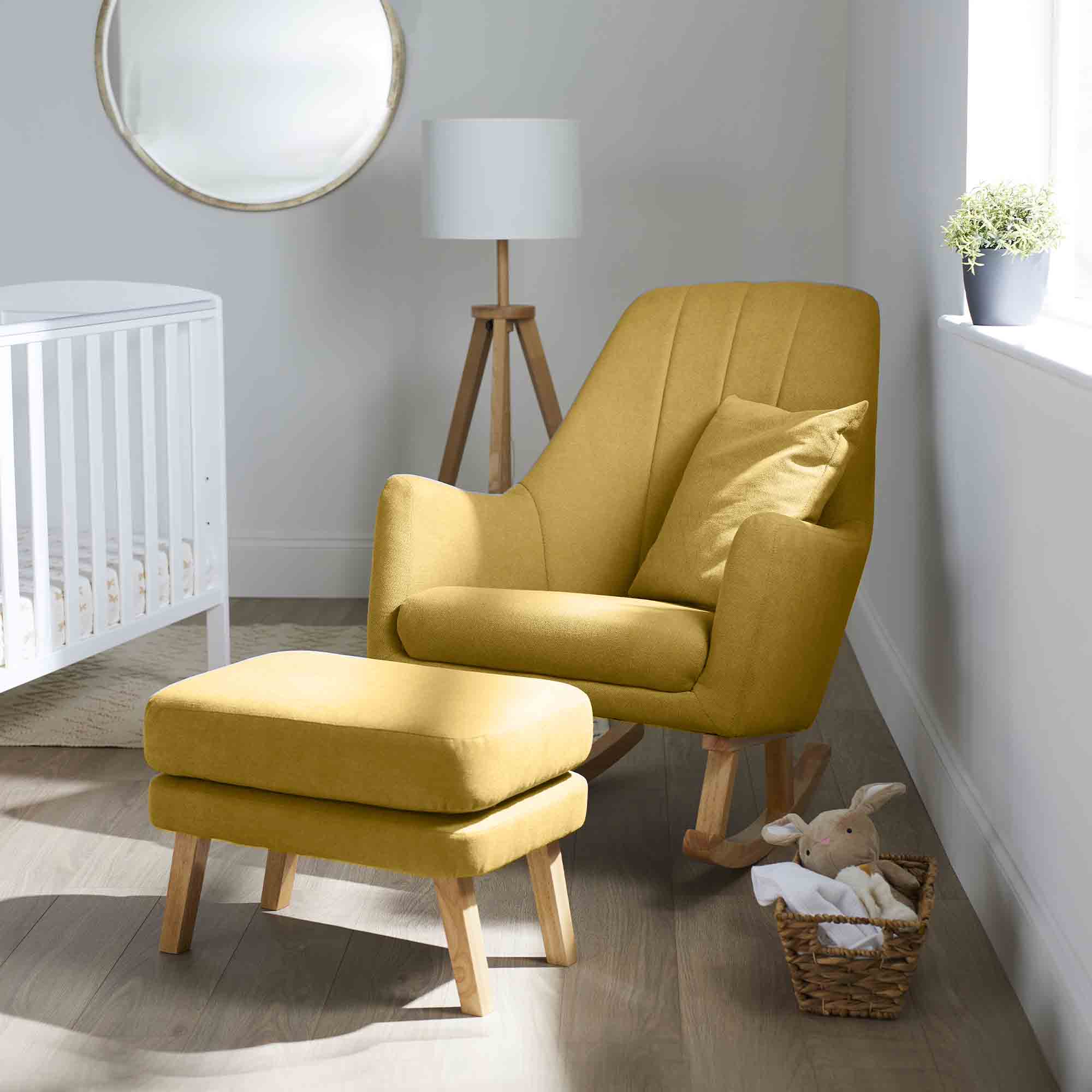 Eden Deluxe Nursery Chair and Stool - Image 2