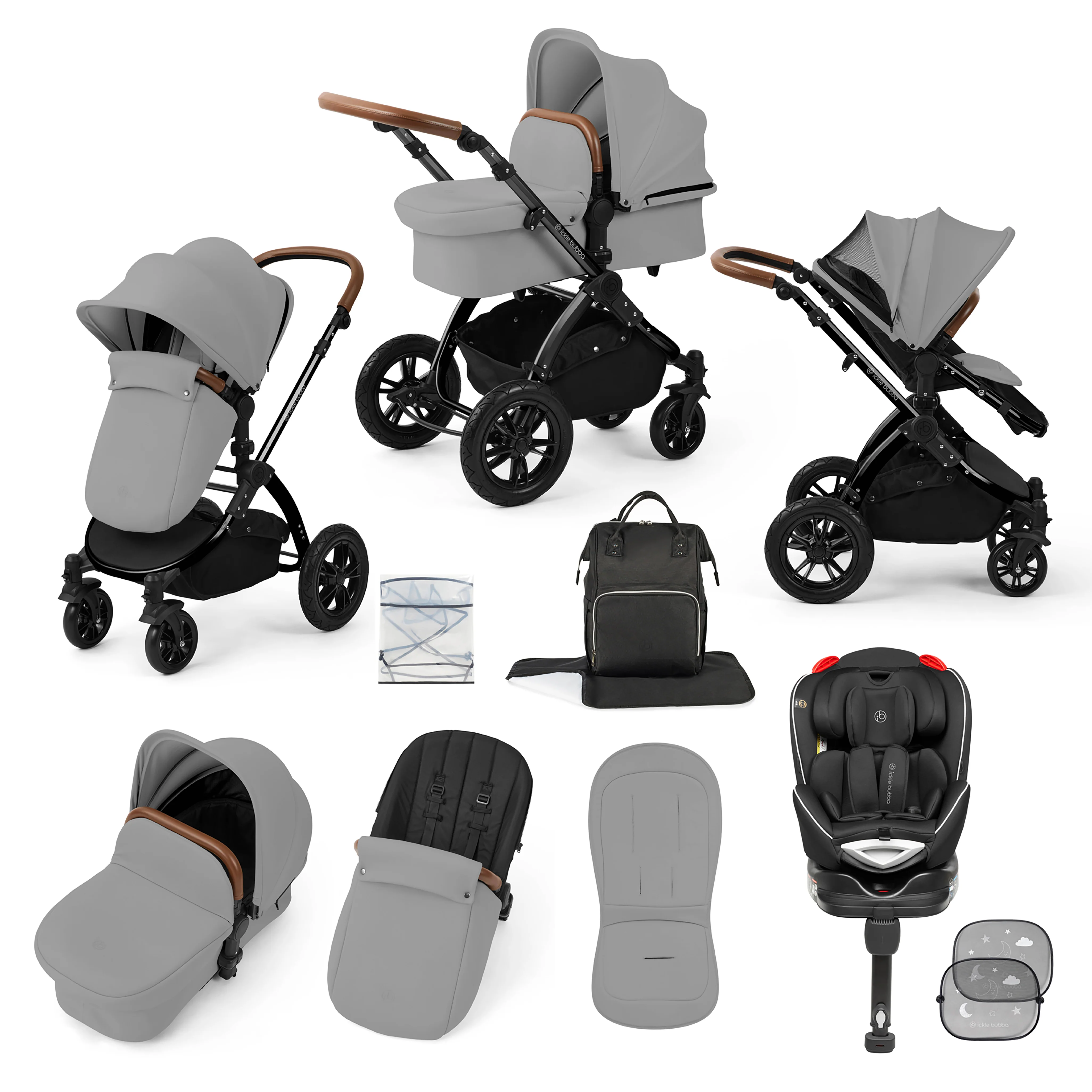 Stomp Luxe 10 Piece Travel System with (Black) Radial Car Seat - Image 17