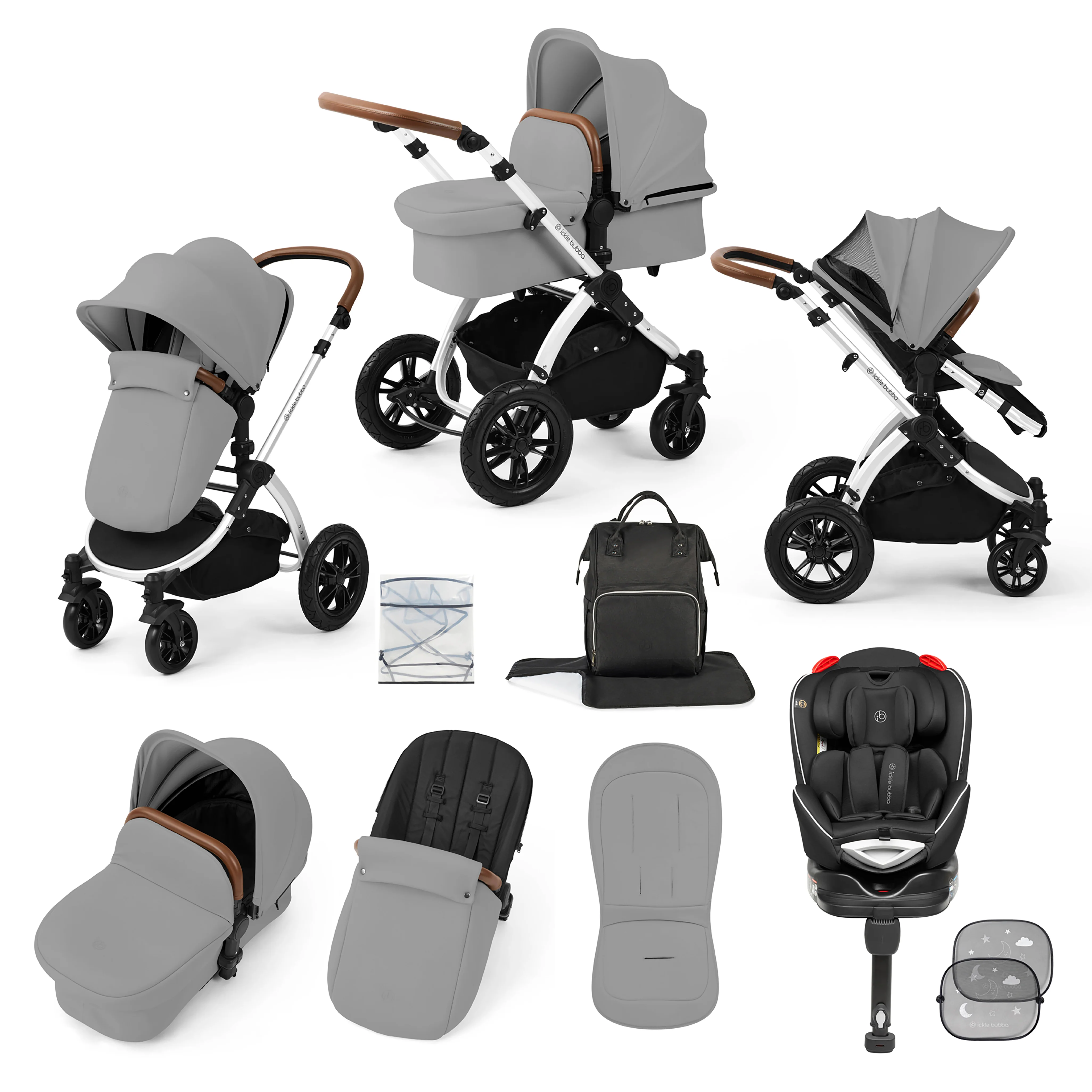 Stomp Luxe 10 Piece Travel System with (Black) Radial Car Seat - Image 19
