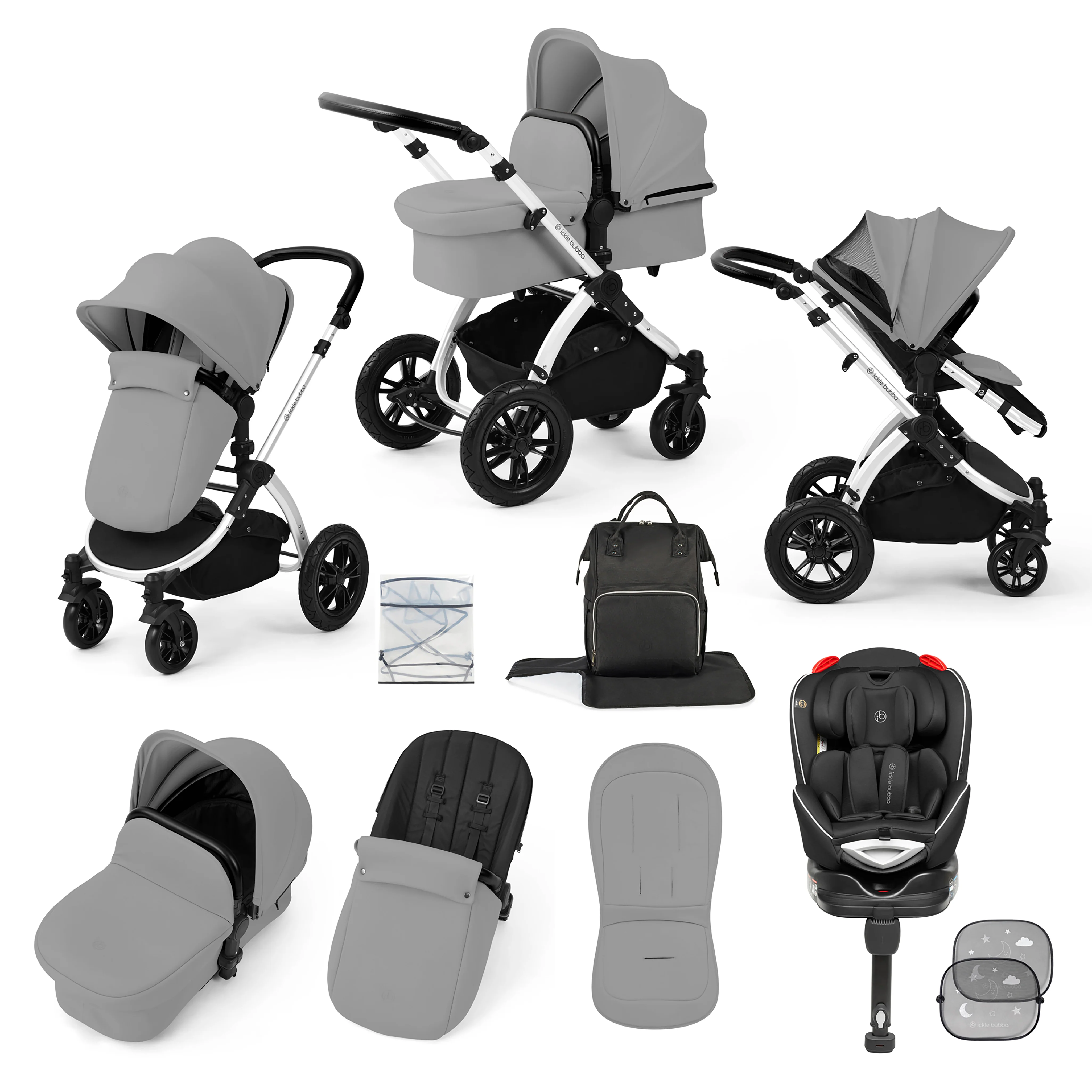 Stomp Luxe 10 Piece Travel System with (Black) Radial Car Seat - Image 20