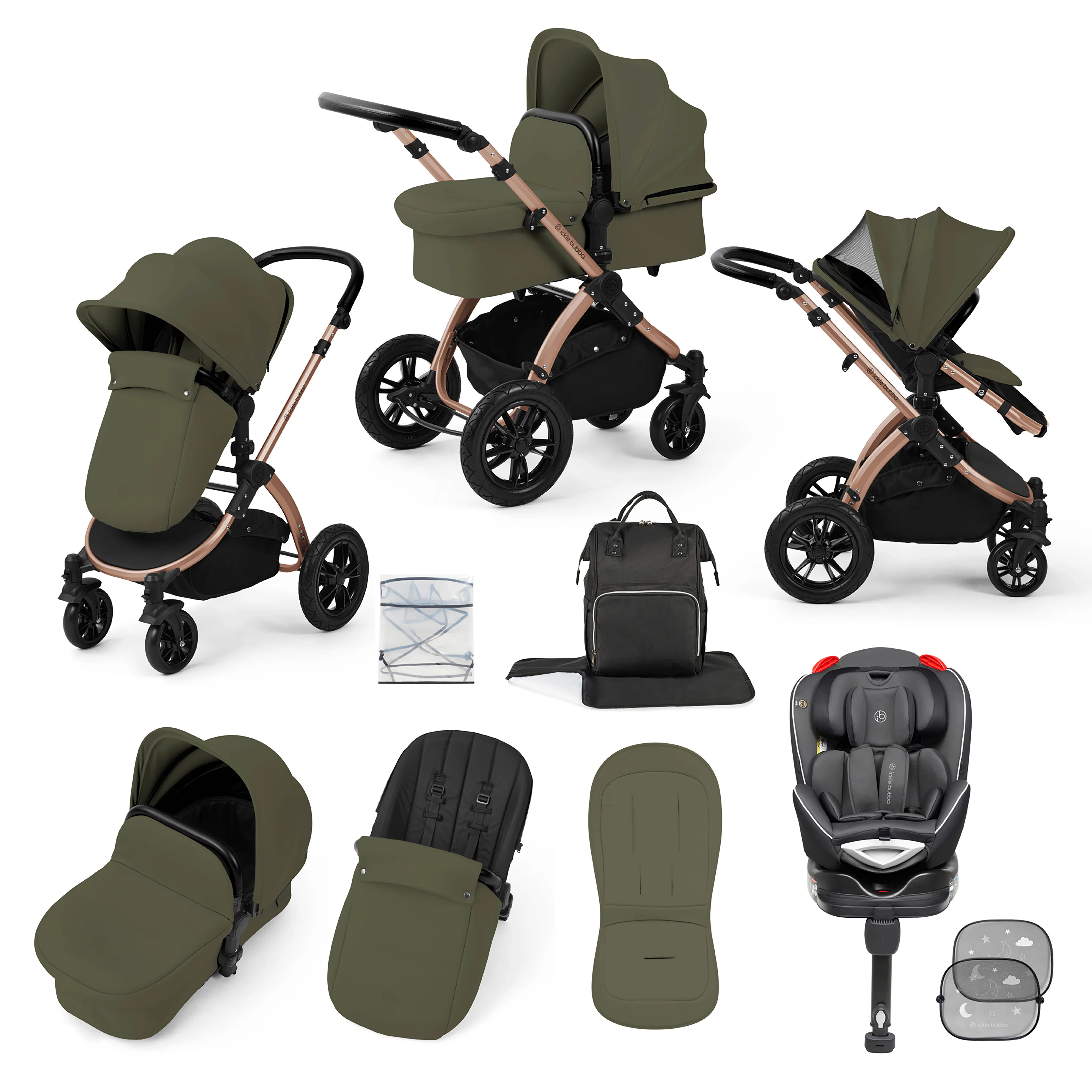 Stomp Luxe 10 Piece Travel System with Radial Car Seat - Image 4