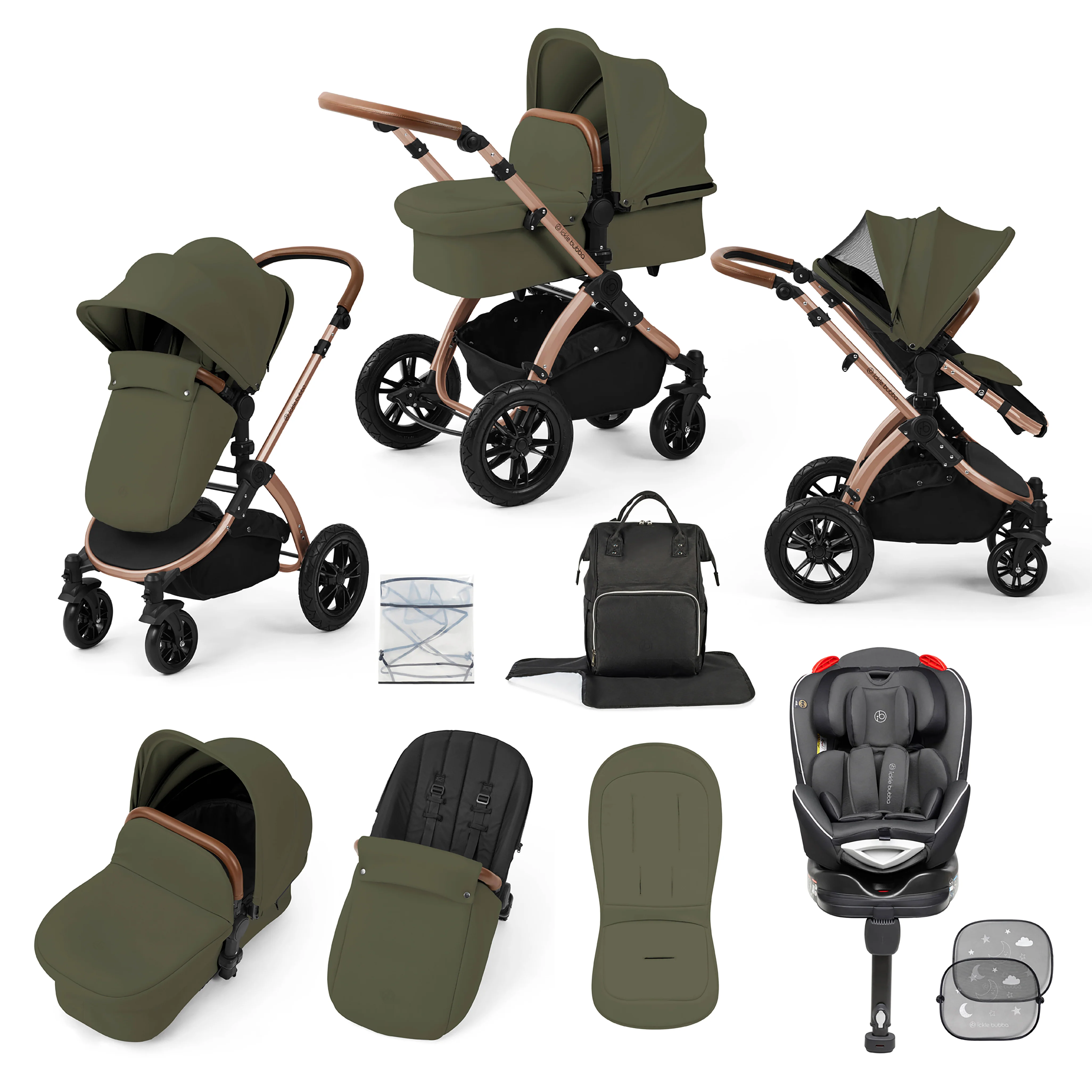 Stomp Luxe 10 Piece Travel System with Radial Car Seat - Image 5