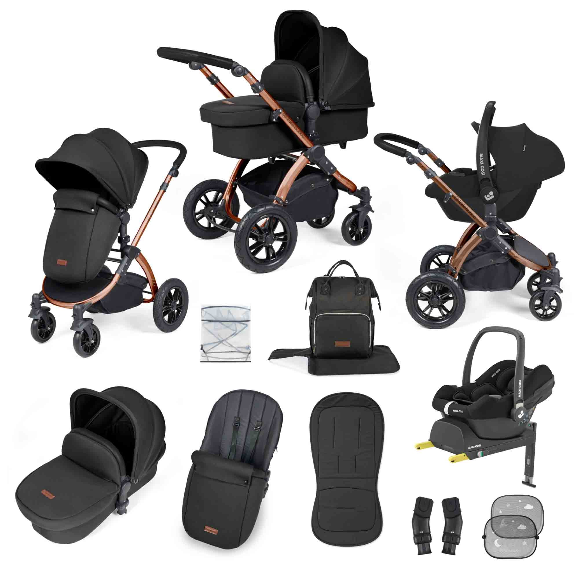 Stomp Luxe 12 Piece Travel System with Maxi-Cosi Cabriofix i-Size Car Seat & ISOFIX Base - Image 12