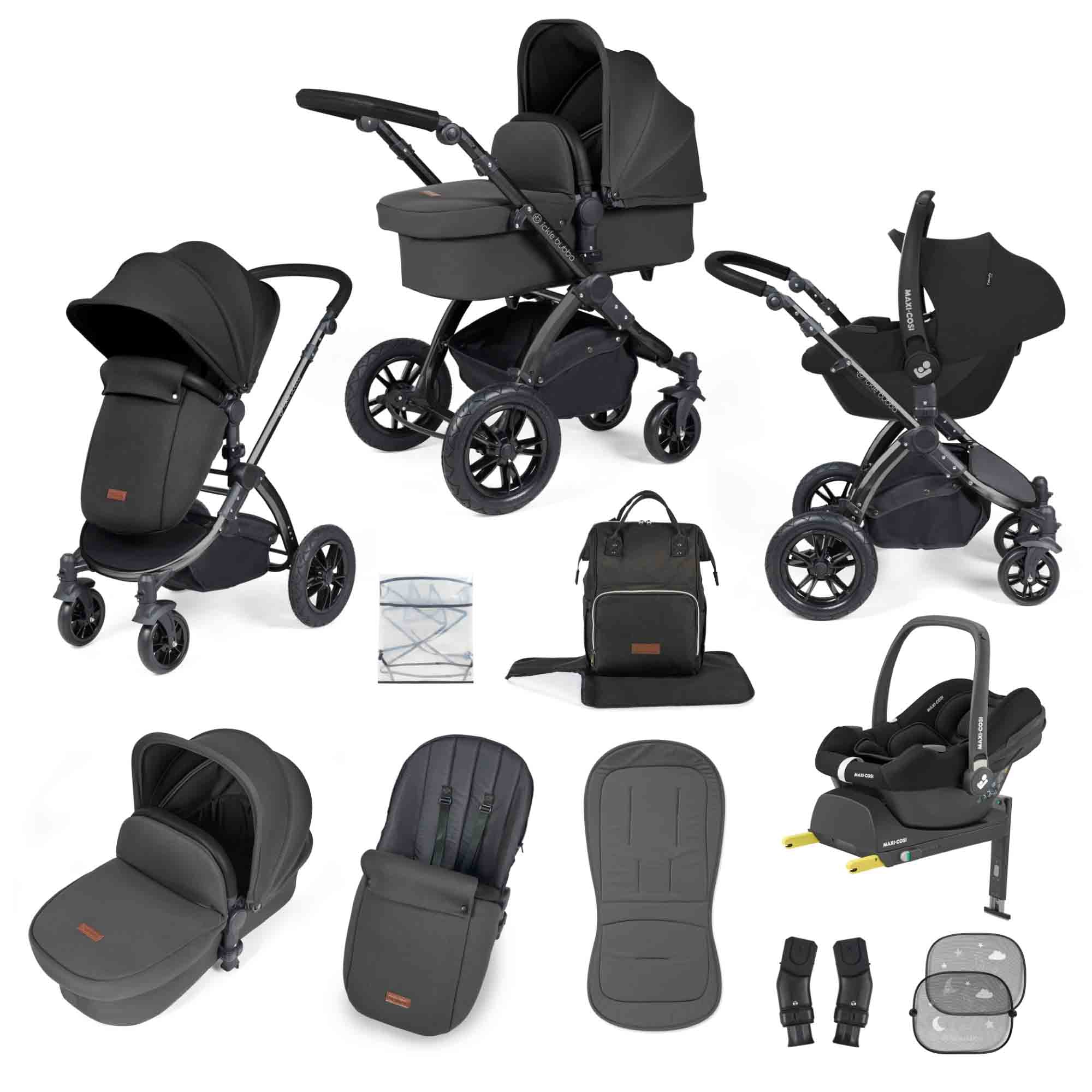 Stomp Luxe 12 Piece Travel System with Maxi-Cosi Cabriofix i-Size Car Seat & ISOFIX Base - Image 14