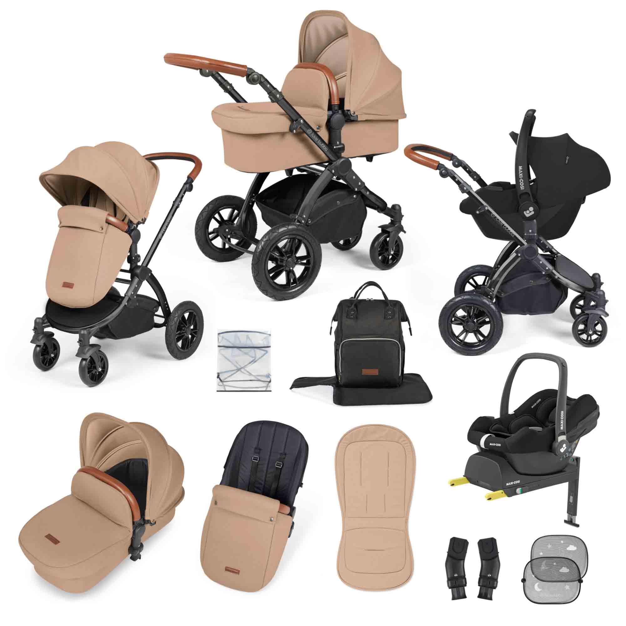 Stomp Luxe 12 Piece Travel System with Maxi-Cosi Cabriofix i-Size Car Seat & ISOFIX Base - Image 17