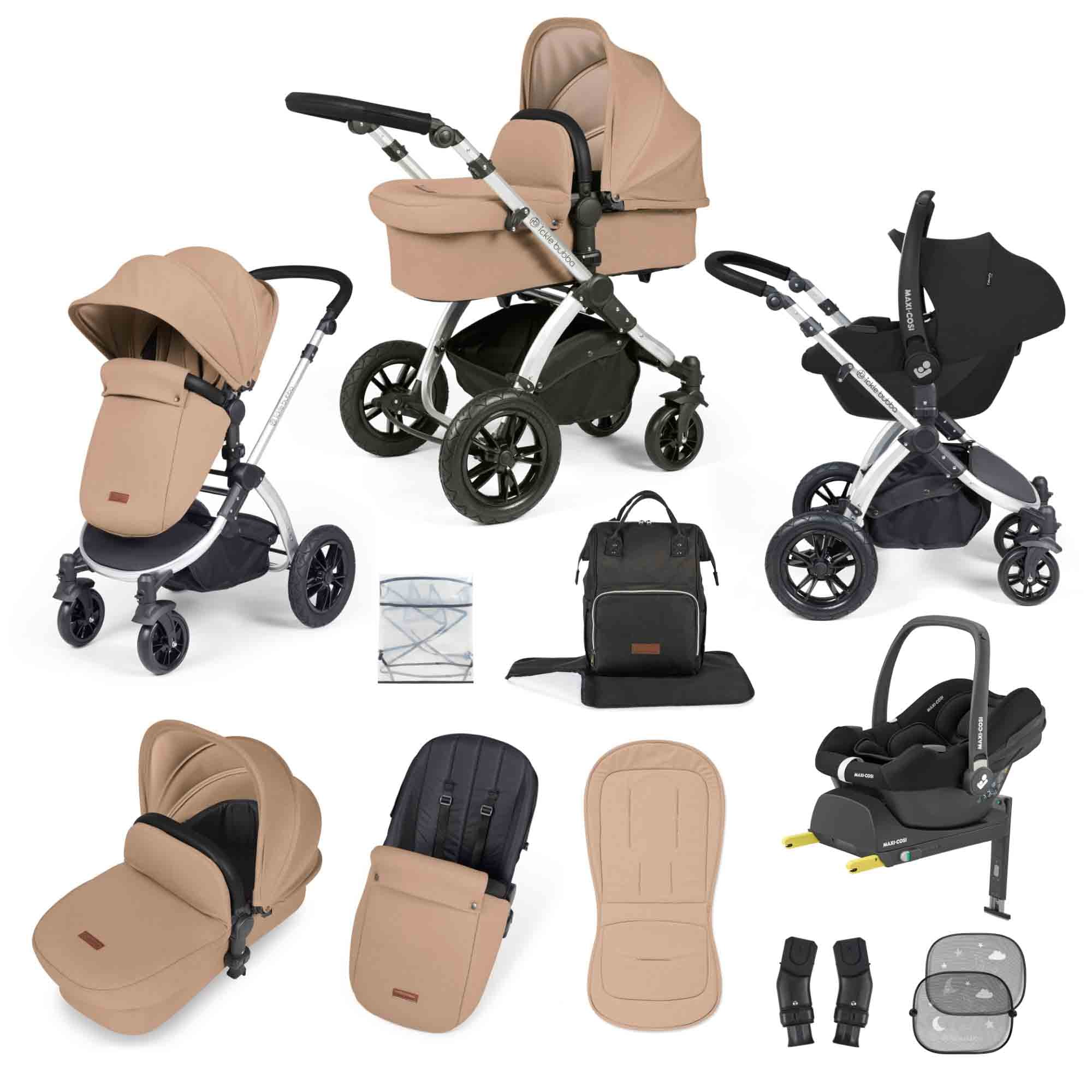 Stomp Luxe 12 Piece Travel System with Maxi-Cosi Cabriofix i-Size Car Seat & ISOFIX Base - Image 20