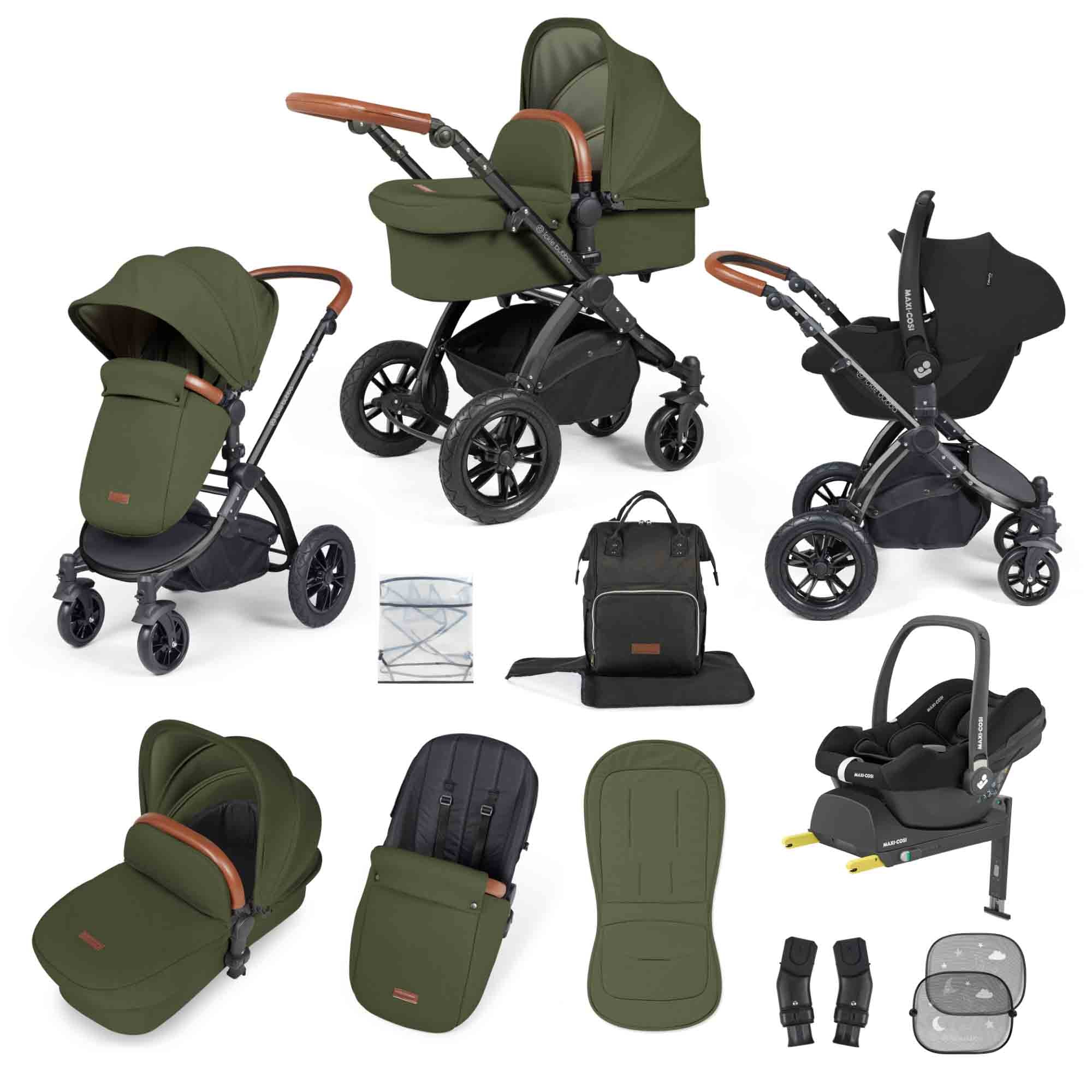 Stomp Luxe 12 Piece Travel System with Maxi-Cosi Cabriofix i-Size Car Seat & ISOFIX Base - Image 21