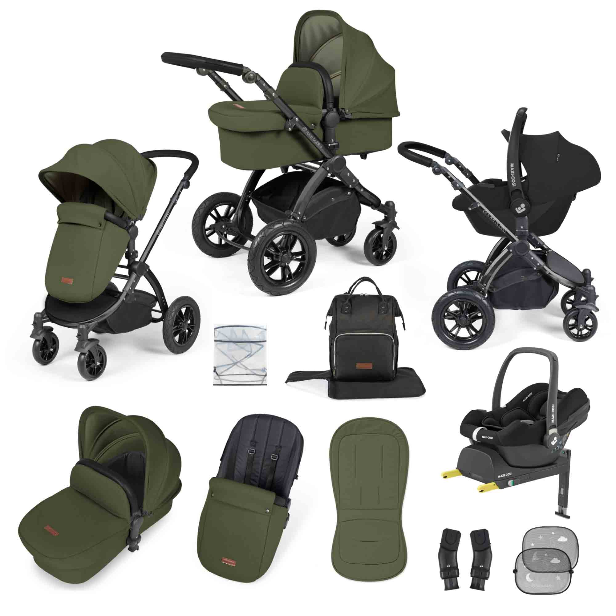 Stomp Luxe 12 Piece Travel System with Maxi-Cosi Cabriofix i-Size Car Seat & ISOFIX Base - Image 22