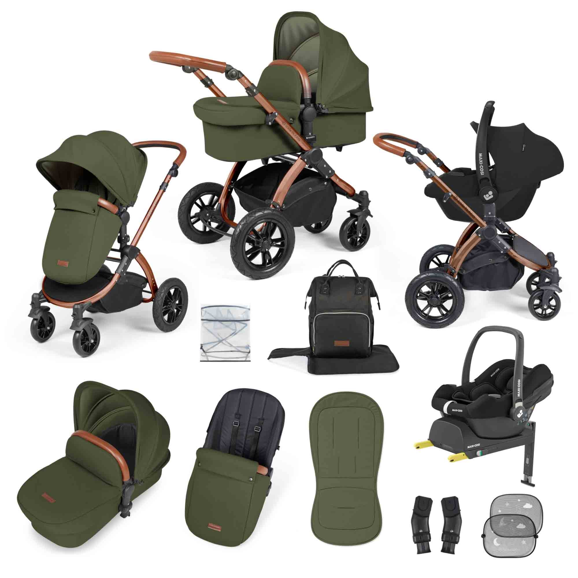 Stomp Luxe 12 Piece Travel System with Maxi-Cosi Cabriofix i-Size Car Seat & ISOFIX Base - Image 23