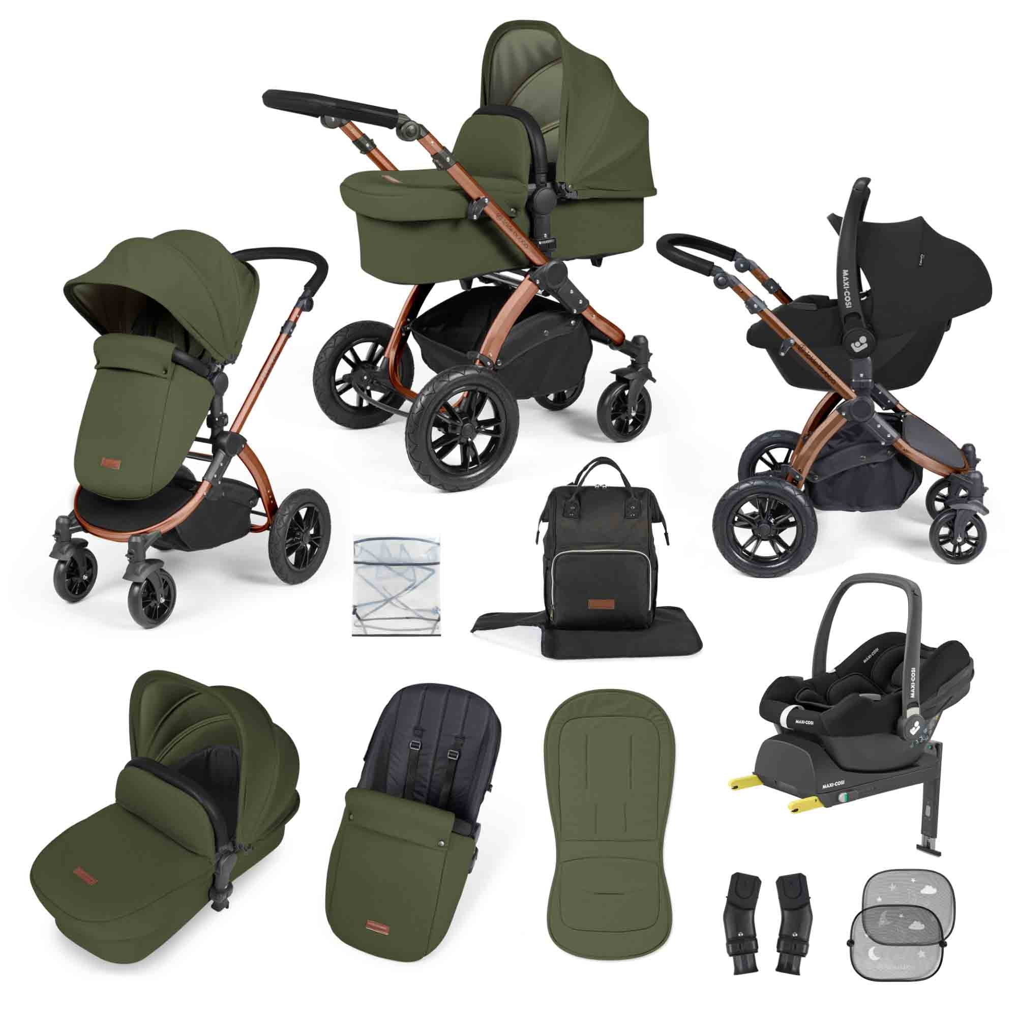 Stomp Luxe 12 Piece Travel System with Maxi-Cosi Cabriofix i-Size Car Seat & ISOFIX Base - Image 24