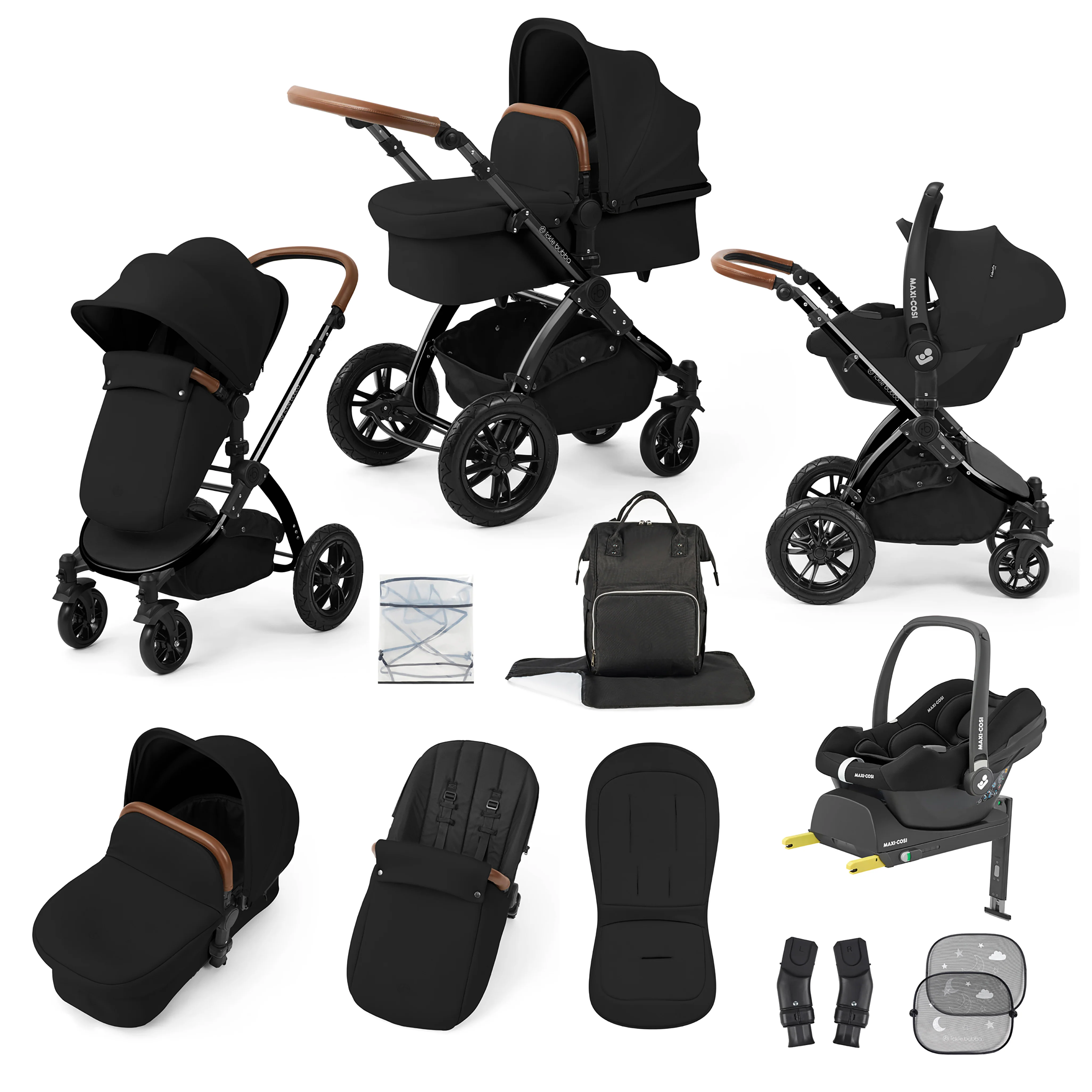 Stomp Luxe 12 Piece Travel System with Maxi-Cosi Cabriofix i-Size Car Seat & ISOFIX Base - Image 26