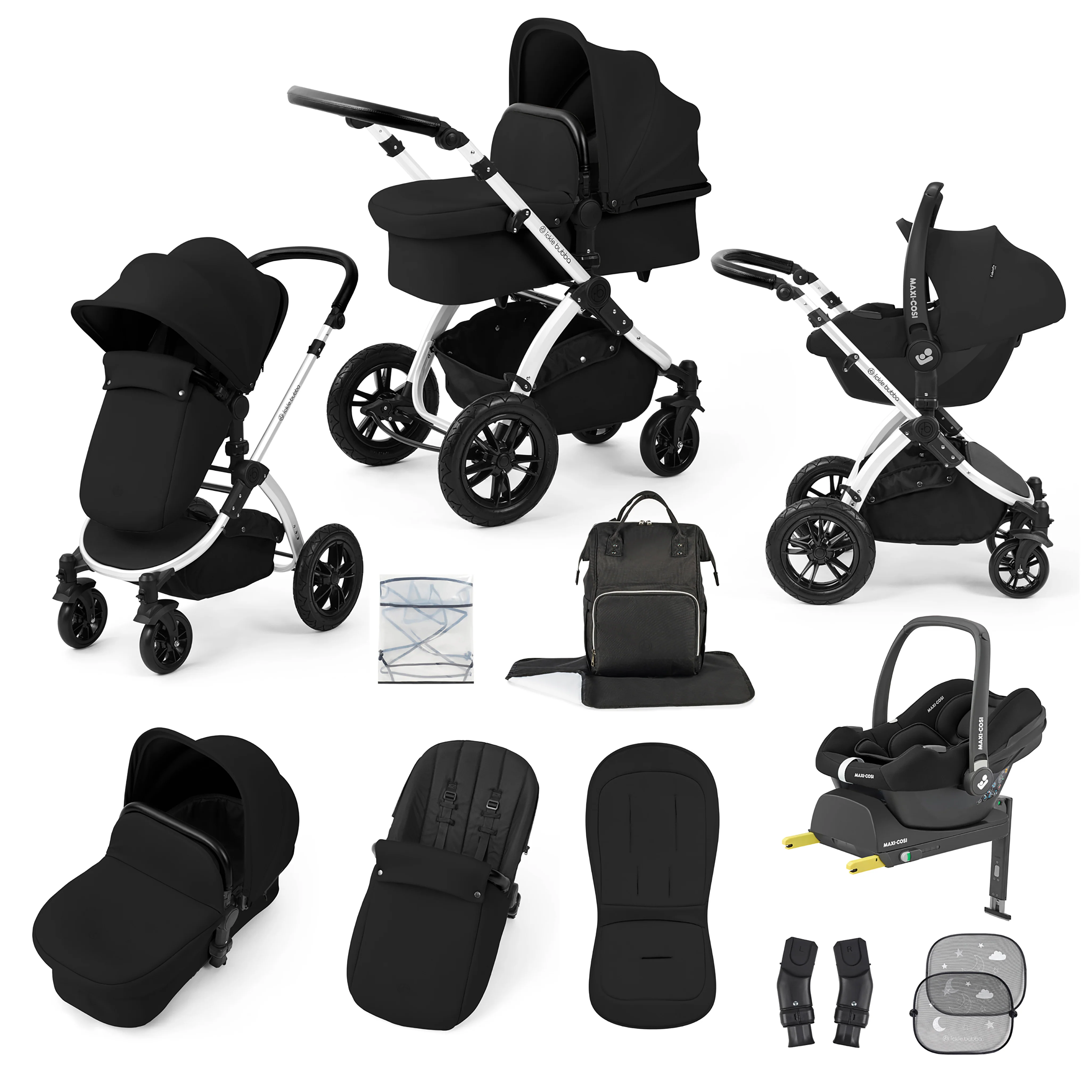 Stomp Luxe 12 Piece Travel System with Maxi-Cosi Cabriofix i-Size Car Seat & ISOFIX Base - Image 27