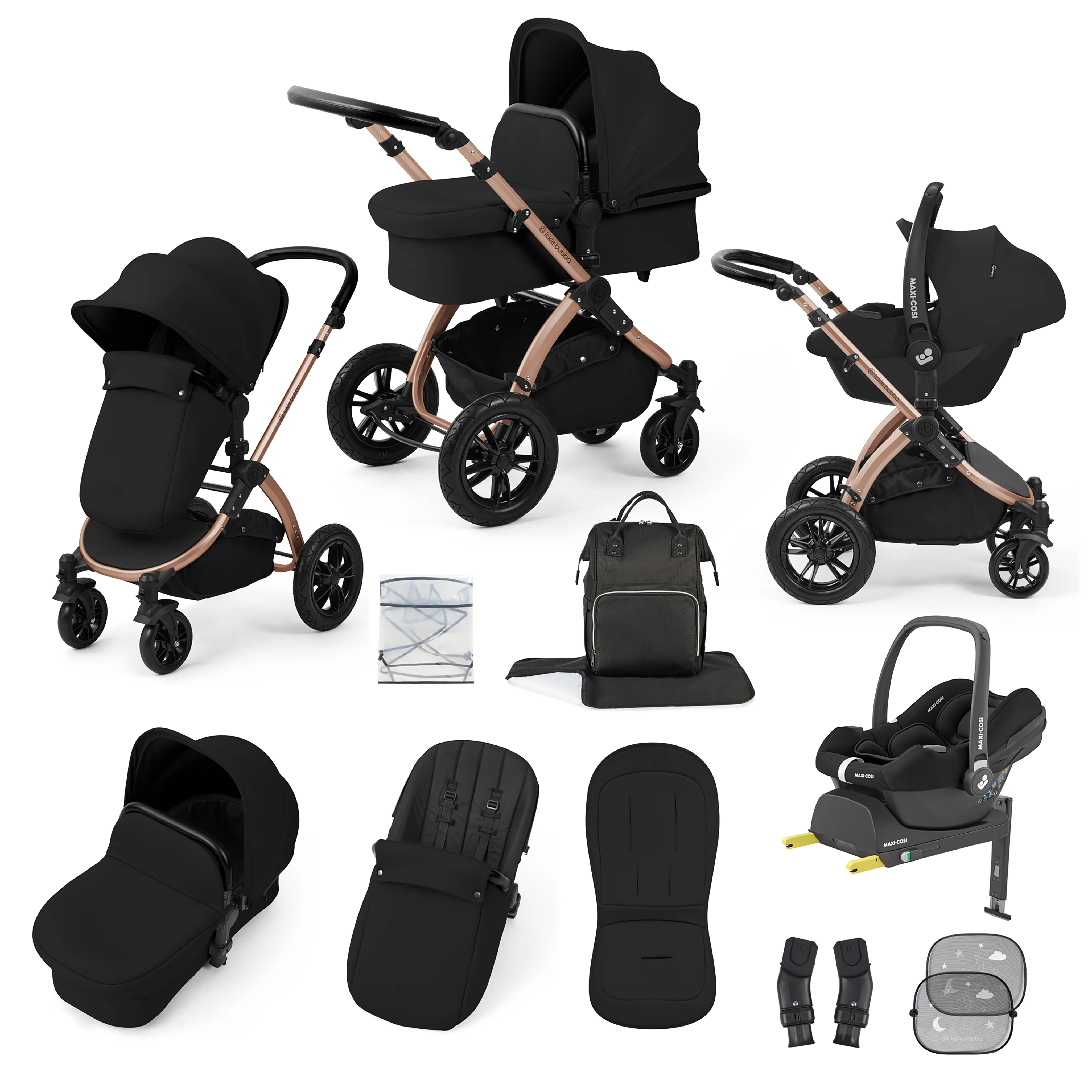 Stomp Luxe 12 Piece Travel System with Maxi-Cosi Cabriofix i-Size Car Seat & ISOFIX Base - Image 29