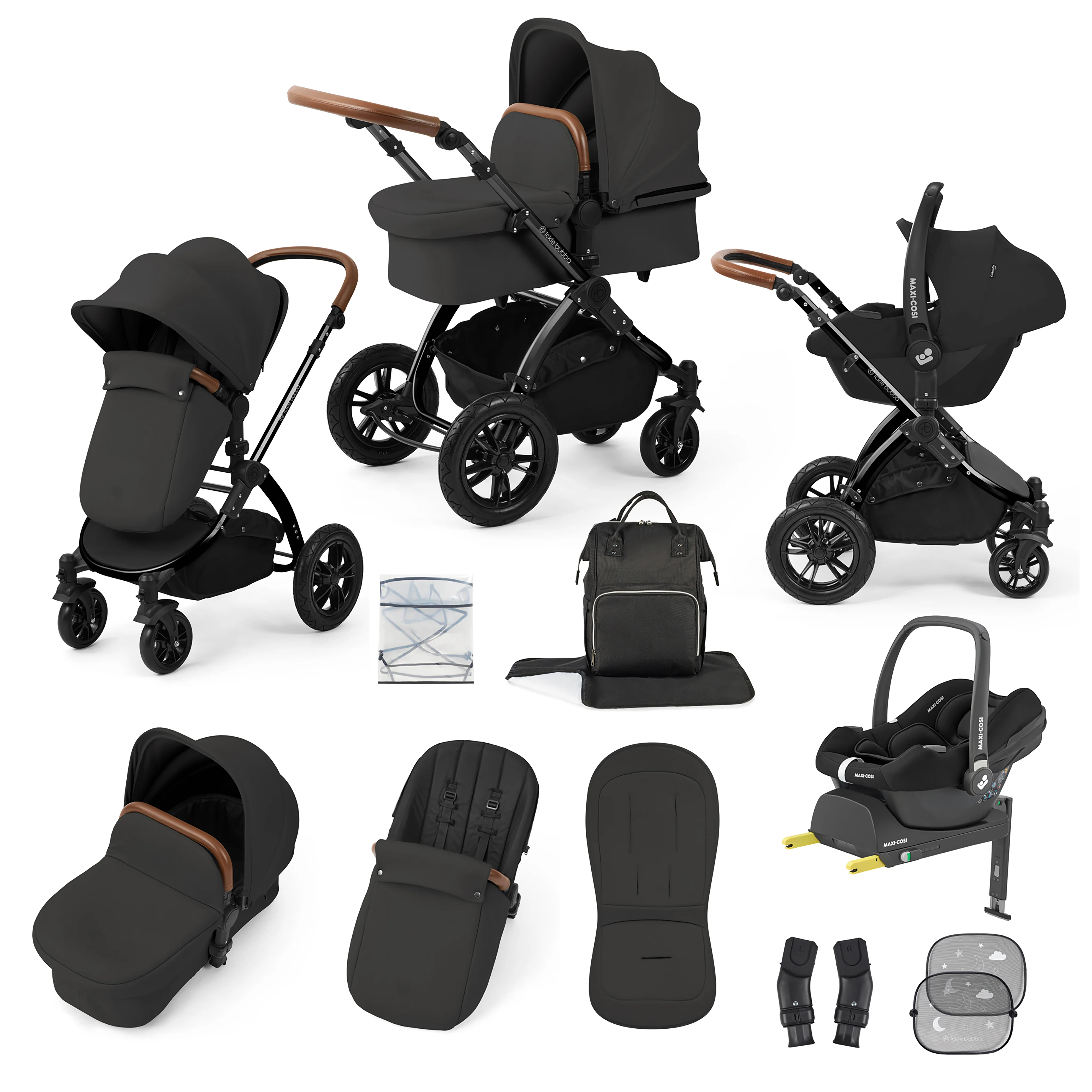 Stomp Luxe 12 Piece Travel System with Maxi-Cosi Cabriofix i-Size Car Seat & ISOFIX Base - Image 32