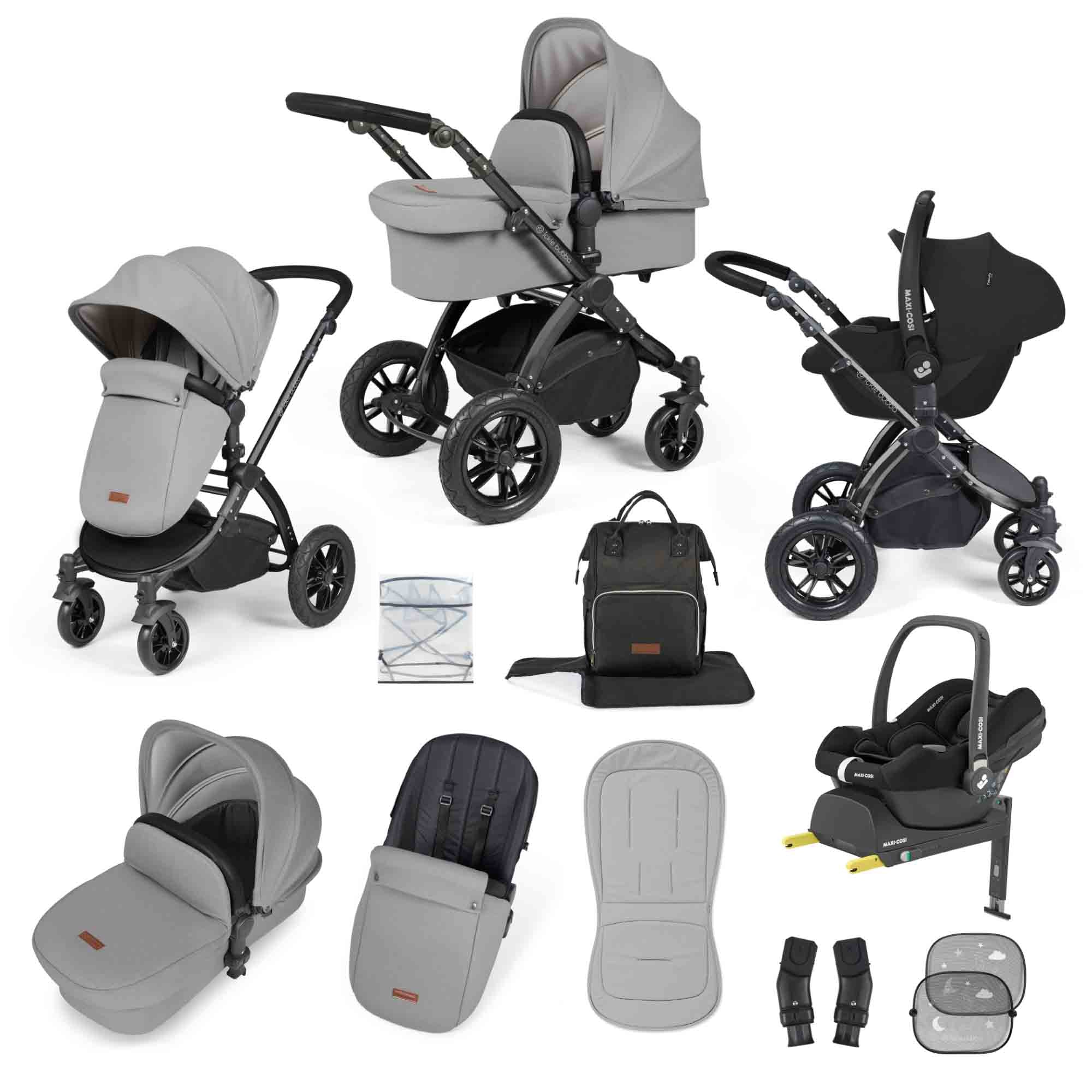 Stomp Luxe 12 Piece Travel System with Maxi-Cosi Cabriofix i-Size Car Seat & ISOFIX Base - Image 4