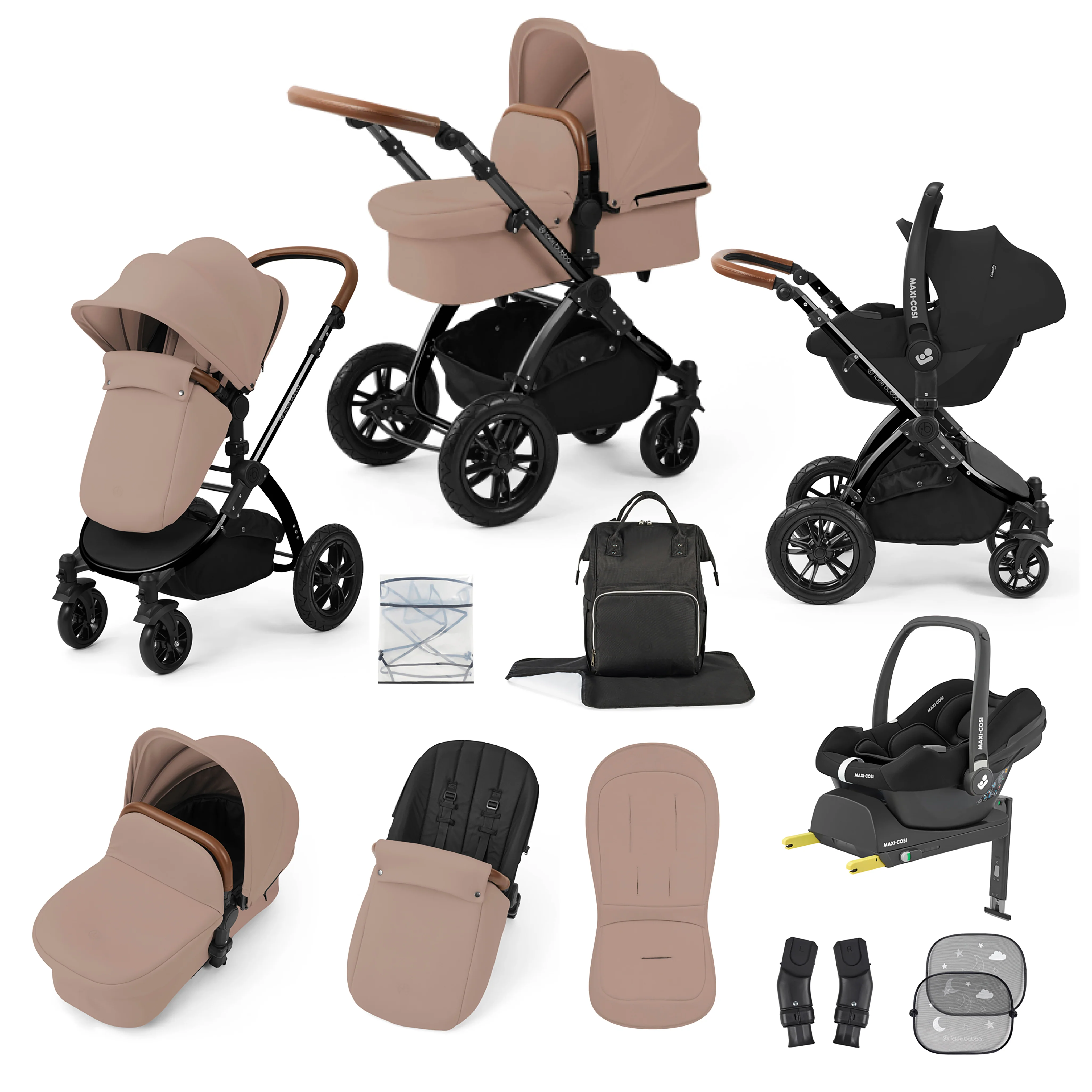 Stomp Luxe 12 Piece Travel System with Maxi-Cosi Cabriofix i-Size Car Seat & ISOFIX Base - Image 40