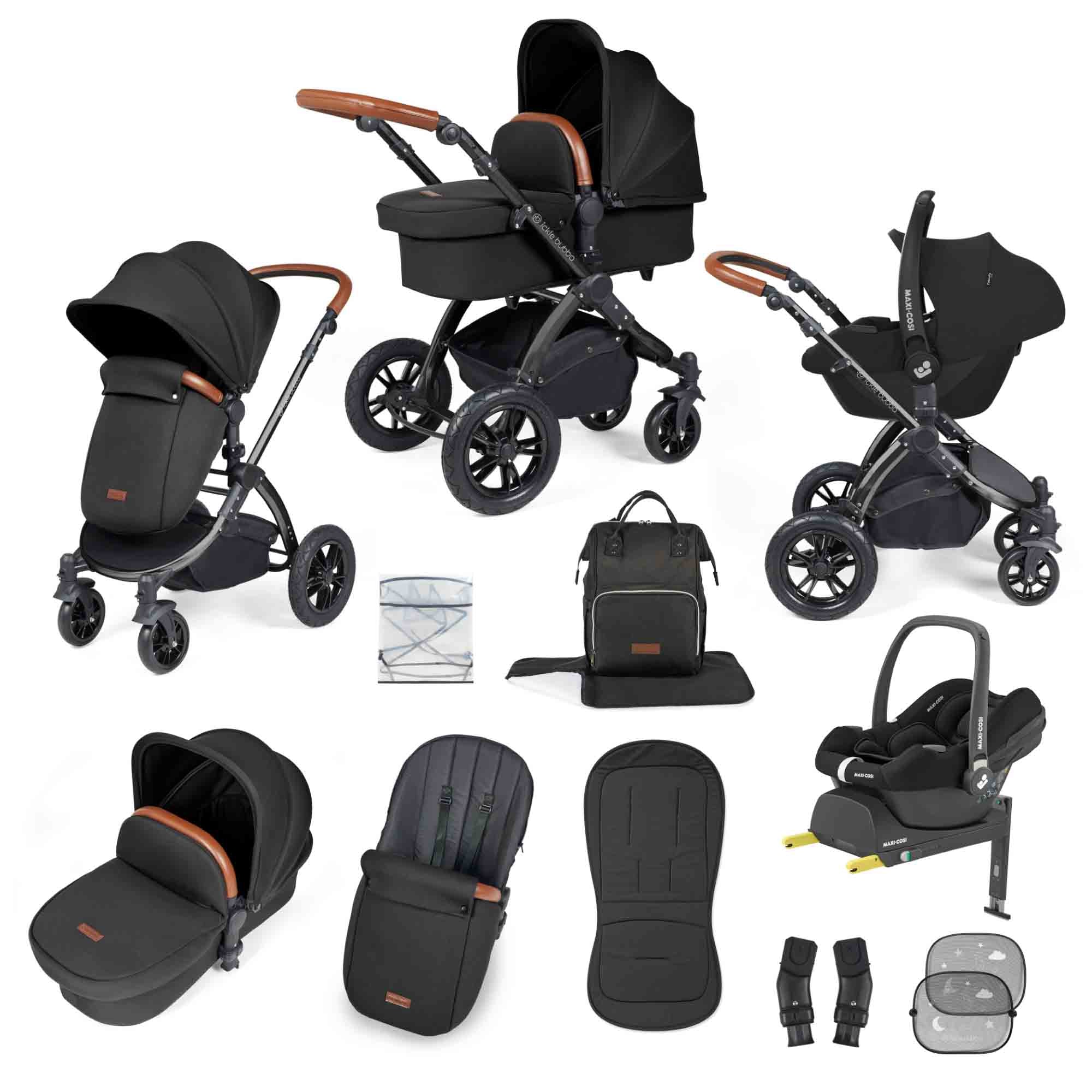 Stomp Luxe 12 Piece Travel System with Maxi-Cosi Cabriofix i-Size Car Seat & ISOFIX Base - Image 7