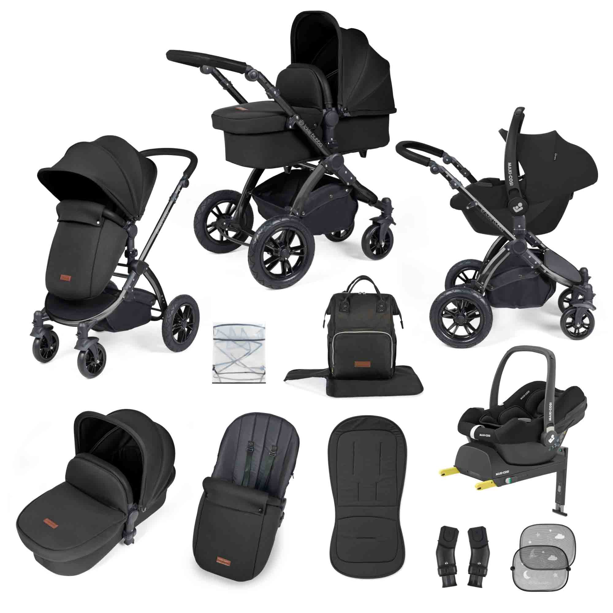 Stomp Luxe 12 Piece Travel System with Maxi-Cosi Cabriofix i-Size Car Seat & ISOFIX Base - Image 8