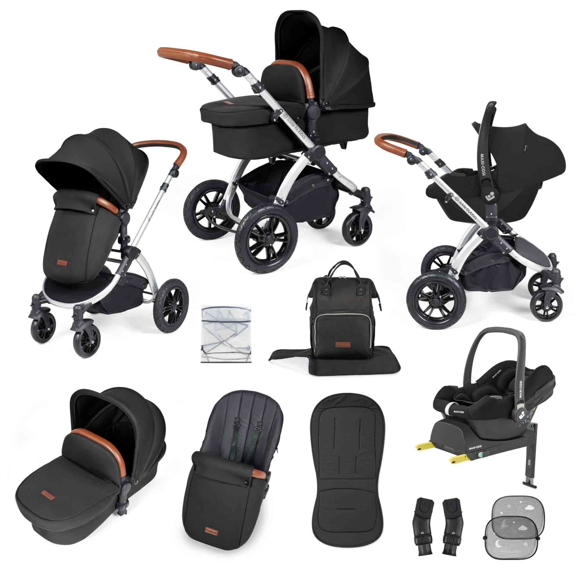 Stomp Luxe 12 Piece Travel System with Maxi-Cosi Cabriofix i-Size Car Seat & ISOFIX Base - Image 9