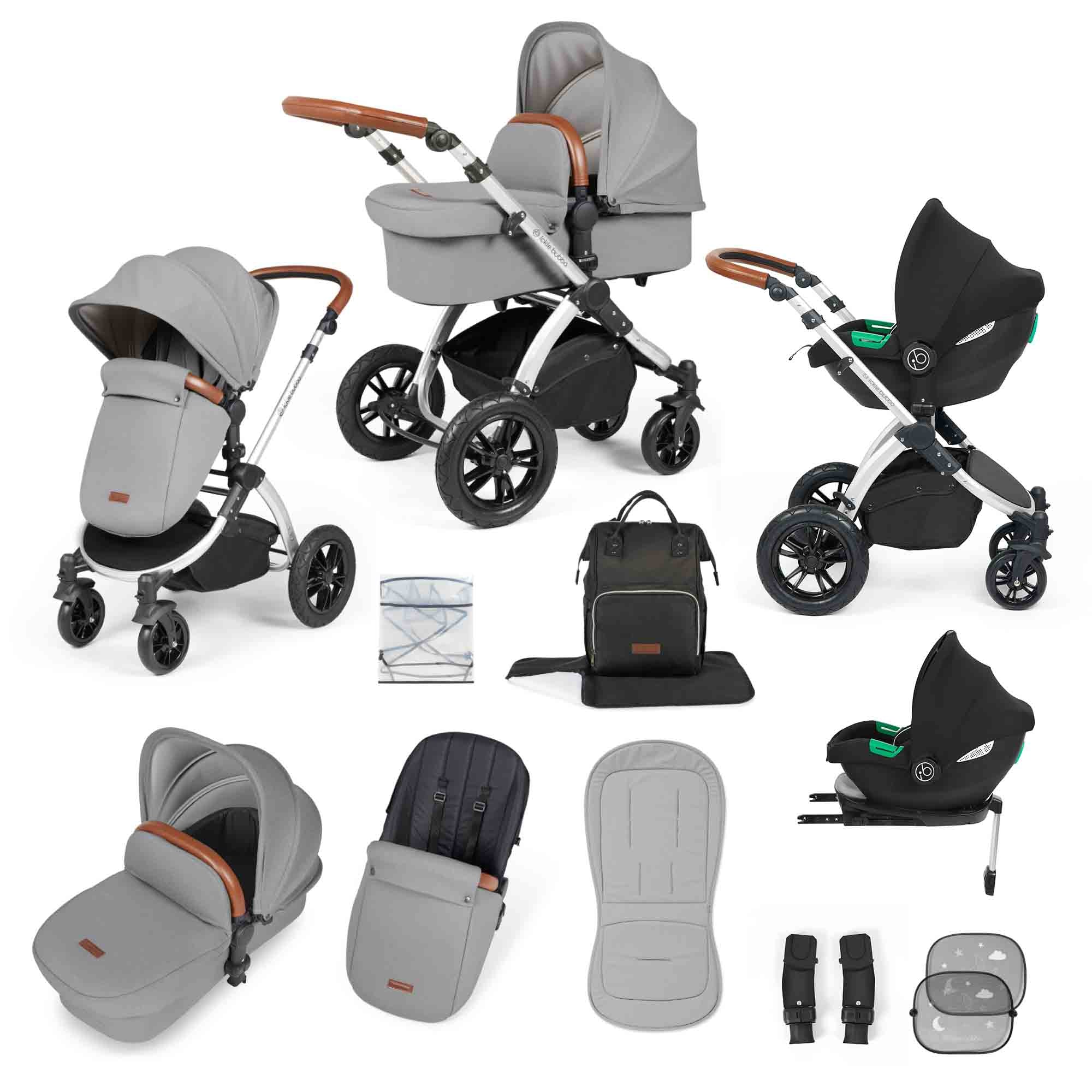 Stomp Luxe (2025 Version) 12 Piece Travel System with i-Size Cirrus Car Seat & ISOFIX Base. - Image 4