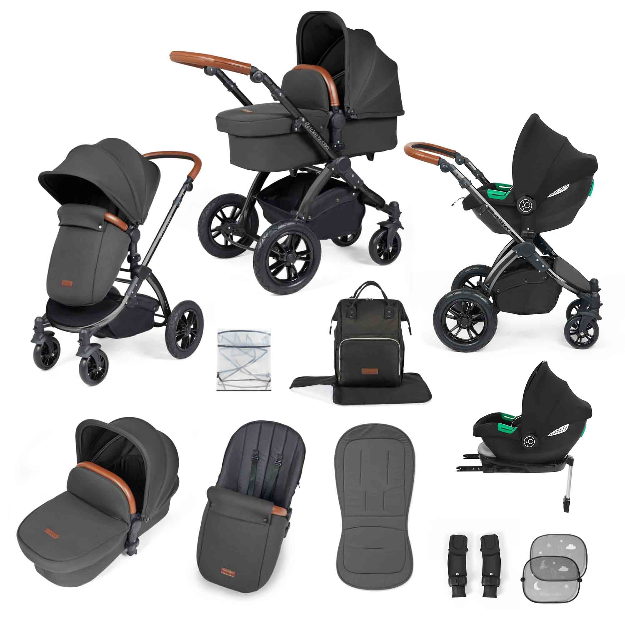 Stomp Luxe (2025 Version) 12 Piece Travel System with i-Size Cirrus Car Seat & ISOFIX Base. - Image 5