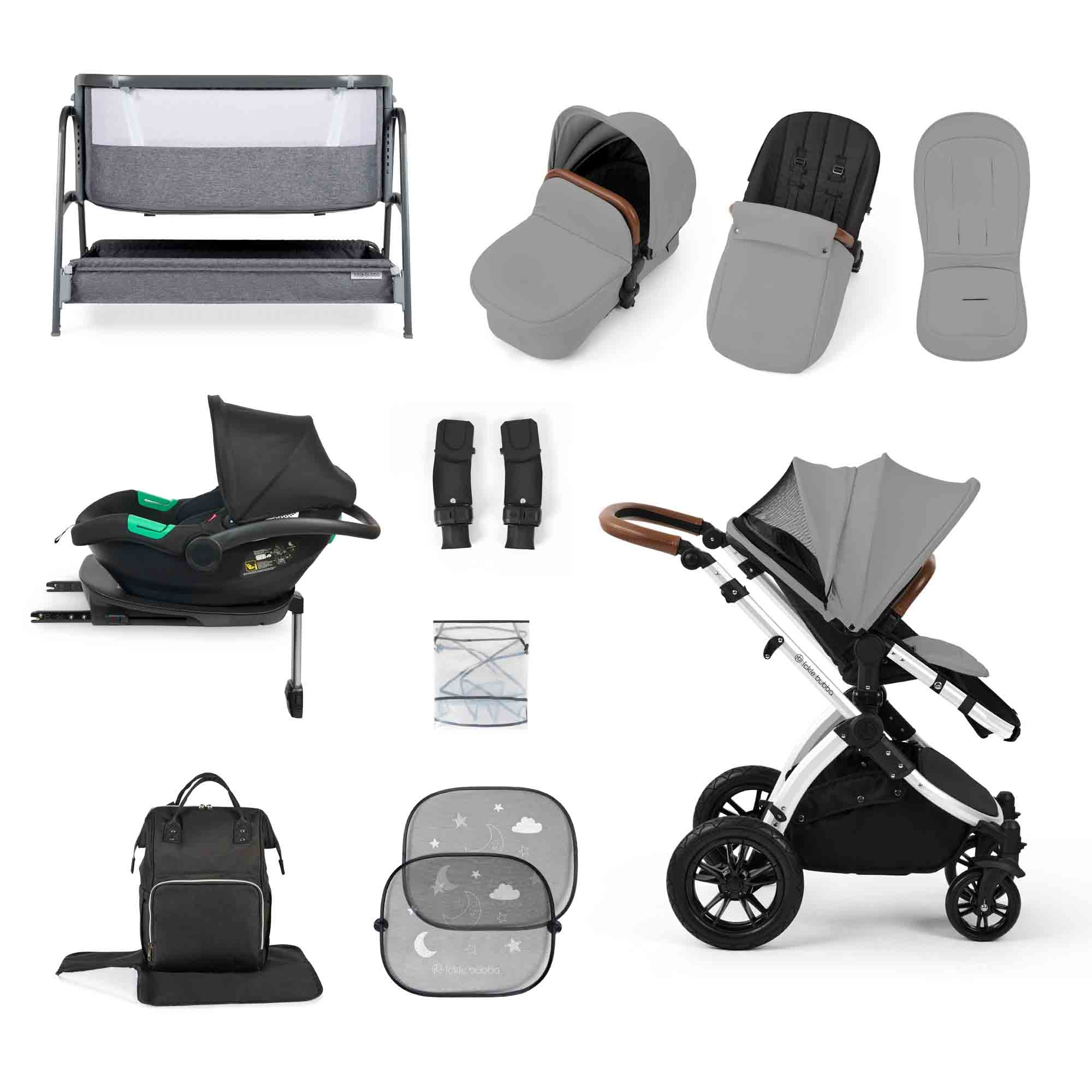 Stomp Luxe Cirrus I-Size Travel System & Home 14 Piece Bundle - Image 17