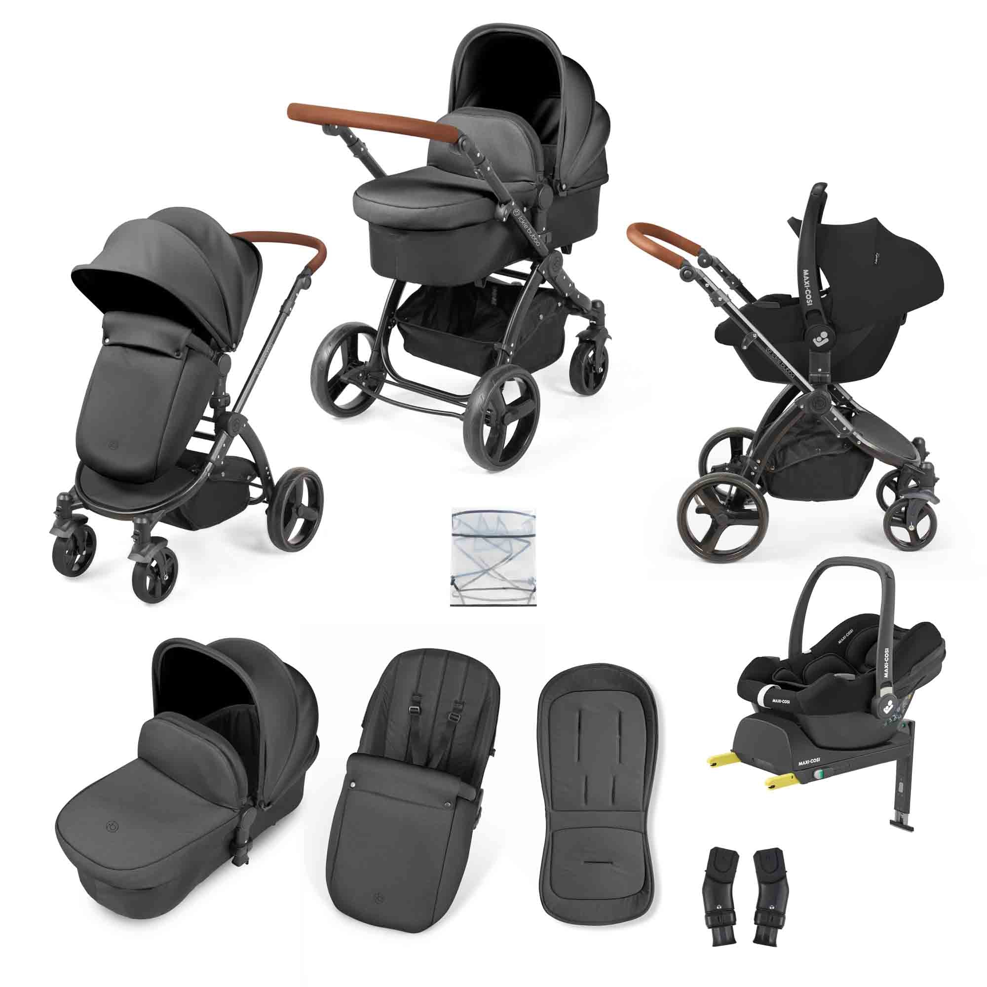 Stomp Urban 10 Piece Travel System with Maxi-Cosi Cabriofix i-Size Car Seat & ISOFIX Base - Image 3